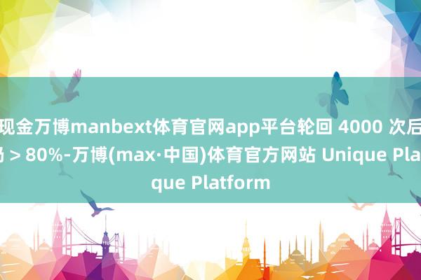 现金万博manbext体育官网app平台轮回 4000 次后电储仍 > 80%-万博(max·中国)体育官方网站 Unique Platform