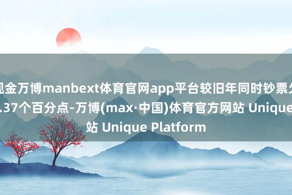 现金万博manbext体育官网app平台较旧年同时钞票欠债率加多2.37个百分点-万博(max·中国)体育官方网站 Unique Platform
