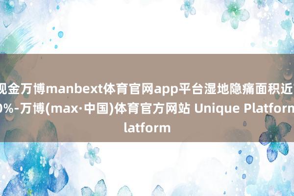 现金万博manbext体育官网app平台湿地隐痛面积近70%-万博(max·中国)体育官方网站 Unique Platform