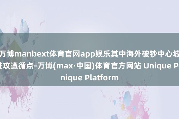 万博manbext体育官网app娱乐其中海外破钞中心城市成为进攻遵循点-万博(max·中国)体育官方网站 Unique Platform