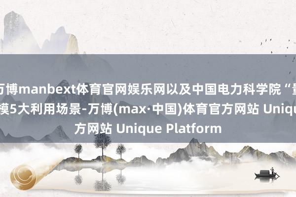 万博manbext体育官网娱乐网以及中国电力科学院“量子+动力”规模5大利用场景-万博(max·中国)体育官方网站 Unique Platform
